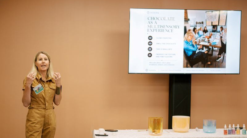 Elevate Keynote Speach with Moksha Chocolate