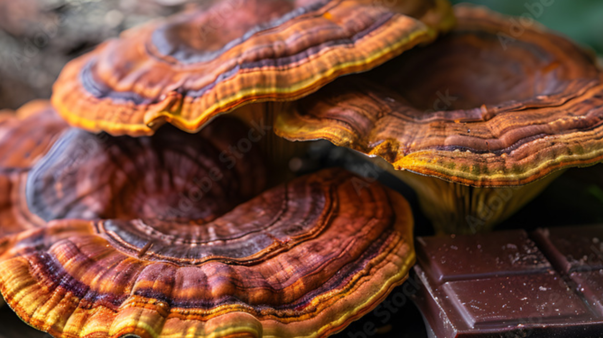 turkey tail mushroom and chocolate