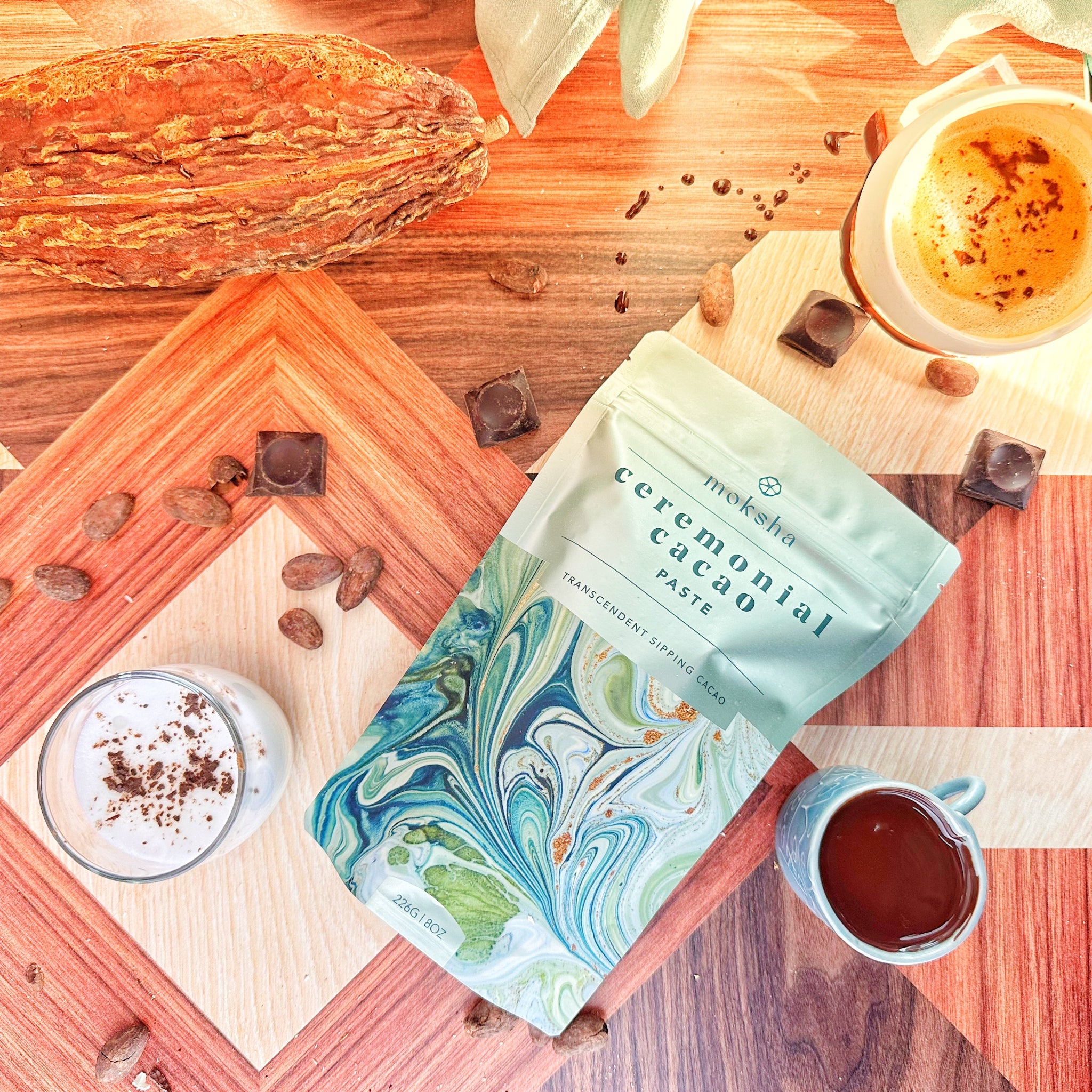 Organic Single-Origin Ceremonial Cacao Paste • Moksha Chocolate