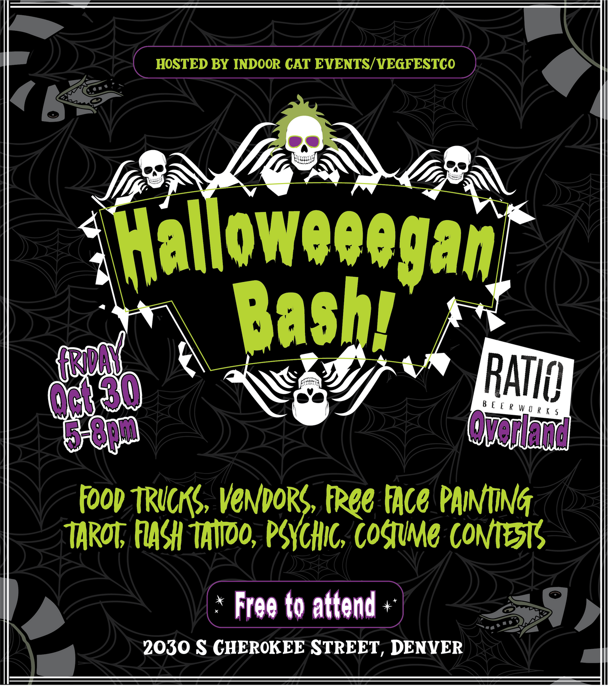 Veg Fest graphic for Halloween party