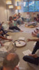 Video of a wellness event featuring guests sipping organic drinking cacao from Moksha Chocolate in a calm, community-focused setting.